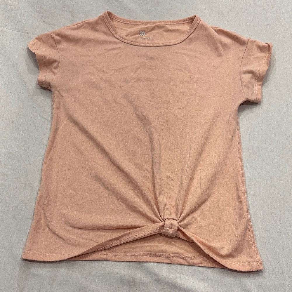 All in Motion Kids Peach Knot Tee